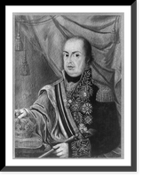John VI, King of Portugal, 1769-1826, head and shoulders portrait, facing left, Vintage Poster