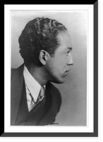 Langston Huges, 1902-1967, head and shoulders portrait, facing right, Historic Reproduction
