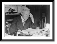Historic Framed Print, [Morris Sheppard, head-and-shoulders portrait, seated at desk, facing right],  17-7/8" x 21-7/8"
