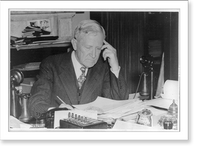 Historic Framed Print, [Morris Sheppard, head-and-shoulders portrait, seated at desk, facing right],  17-7/8" x 21-7/8"