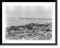 Guam - Agana - ca. 1912: birds-eye view looking toward bay, Vintage Wall Art