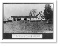 Historic Framed Print, The Hale mansion. East view from the walled garden,  17-7/8" x 21-7/8"