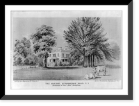 The Grange, Kingsbridge Road, N.Y., Residence of Alex'r Hamilton, Historic Print