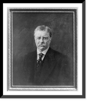 Historic Framed Print, [Theodore Roosevelt, head and shoulders portrait, facing slightly left],  17-7/8" x 21-7/8"