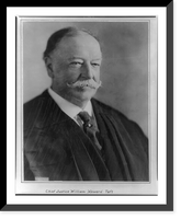 William Howard Taft, 1857-1930, bust portrait, facing left, in judicial robes, Vintage Poster