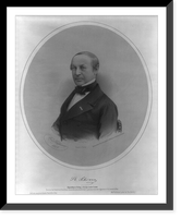 Historic Framed Print, [Theodor Schwann, 1810-1882, head and shoulders, facing left],  17-7/8" x 21-7/8"