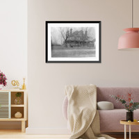Fort Myer, Va., 1894 - view of large frame house: far view, Antique Poster