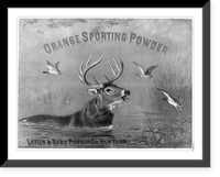 Orange sporting powder. Laflin & Rand Powder Co., New York. c1873, Vintage Poster