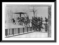 Kent State Univ. riot, May 4, 1970: Ohio National Guardsmen commence firing into student demonstrators. Photo by John A. Darnell, Historic Reproduction