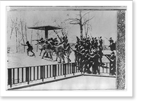 Kent State Univ. riot, May 4, 1970: Ohio National Guardsmen commence firing into student demonstrators. Photo by John A. Darnell, Historic Reproduction