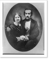 Jennie Lind and her husband, Dr. Otto Goldschmidt, half-length portrait, seated, oval Classic, Vintage Wall Art