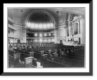 Interior of Christian Science Church, Boston, Mass. West end Classic, Antique Print