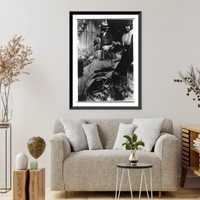 Albert B. Fall, three-quarter length portrait, facing left, in wheelchair, wrapped in et, at his bribary trial, October 12, 1929, Vintage Poster