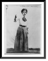 Historic Framed Print, [Elizabeth Gurley Flynn (Mrs. J.A. Jones), 1890-1964, full-length portrait, standing, facing front, in public speaking posture],  17-7/8" x 21-7/8"