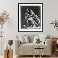 Peasants fighting, no. 1 Classic, Vintage Poster