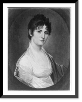 Historic Framed Print, [Mrs. Eleanor Parke (Custis) Lewis, oval bust portrait, facing right],  17-7/8" x 21-7/8"