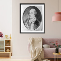 Baron Friedrich Wilhelm Ludolf Gerhard Augustin von Steuben, 1730-1794, oval bust portrait, facing left, Vintage Poster