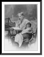 Historic Framed Print, [Mme. DeWitt Schlumberger, full-length portrait, seated, facing left],  17-7/8" x 21-7/8"