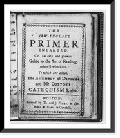 The New England Primer (Boston, 1779) title page, Antique Poster