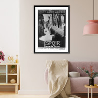 Illus. for article in LCQJ, Jan. 1973, Malraux's Sierra de Teruel": poster advertising reissue of film", Antique Wall Art