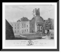 Sir Thomas Parkyns; Parkyns family estate, Bunney Hall; engr. in Thorton's History of Nottinghamshire, 1797, Vintage Print
