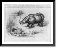 Historic Framed Print, Trying to bully and browbeat each other,  17-7/8" x 21-7/8"