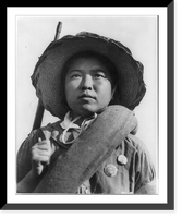 Historic Framed Print, [From China at War" series,  1937-1945: Portr. of woman in Army Aux. Service (III-234)]",  17-7/8" x 21-7/8"