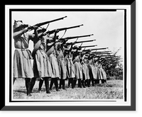 Historic Framed Print, [From China at War" series,  1937-1945: Women in rifle practice (III-237)]",  17-7/8" x 21-7/8"