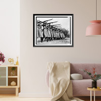 Historic Framed Print, [From China at War" series,  1937-1945: Women in rifle practice (III-237)]",  17-7/8" x 21-7/8"
