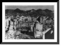 Historic Framed Print, [Photo from China at War" series,  1937-1945: view of ruins of Chungking (II-130)]",  17-7/8" x 21-7/8"
