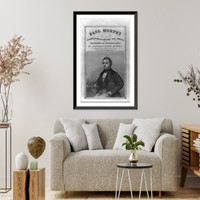 Paul Charles Morphy, 1837-1884, half-length portrait facing left, seated at chess board Classic, Vintage Print