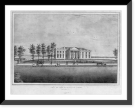 Historic Framed Print, View of the president's house. Washington, D.C.,  17-7/8" x 21-7/8"