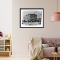 Michigan - Detroit - Street railways: Broadway & Jefferson, July 1890, Vintage Print