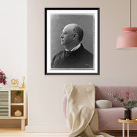 Thomas Brackett Reed, 1839-1902, bust portrait, left profile, Antique Poster