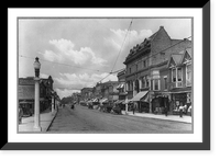Historic Framed Print, [Illinois - DeKalb - Main street],  17-7/8" x 21-7/8"