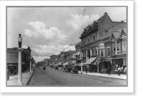 Historic Framed Print, [Illinois - DeKalb - Main street],  17-7/8" x 21-7/8"