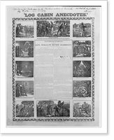 Log cabin anecdotes. Illustrated incidents in the life of Gen. William Henry Harrison.J.F. Trow, printer, 114 Nassau St, Vintage Poster
