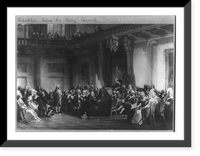 Benjamin Franklin, 1706-1790, standing before the Privy Council, 1766 Classic, Historic Reproduction