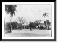 Historic Framed Print, The Plaza, Cienfuegos,  17-7/8" x 21-7/8"