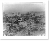The 3rd Div. on the move toward the front through ruins of Esnes. Sept. 29, 1918, Vintage Print