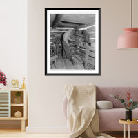 Kentucky mountaineers: Leslie Co. - wood turner making chairs Classic, Vintage Print