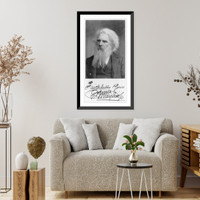 Historic Framed Print, [Eadweard Muybridge, bust, facing right - frontisp. in Animal Locomotion (Phila., 1888)],  17-7/8" x 21-7/8"