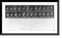 Historic Framed Print, [Small girl crawling up steps],  17-7/8" x 21-7/8"