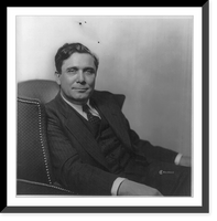 Historic Framed Print, [Wendell Lewis Willkie, 1892-1944, half, seated, facing slightly right],  17-7/8" x 21-7/8"