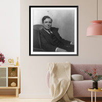 Historic Framed Print, [Wendell Lewis Willkie, 1892-1944, half, seated, facing slightly right],  17-7/8" x 21-7/8"