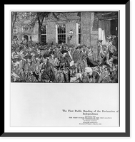 The first public reading of the Declaration of Independence, Vintage Poster