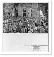 The first public reading of the Declaration of Independence, Vintage Poster