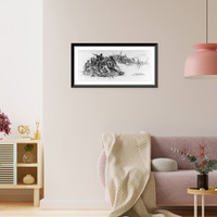 Hand-to-hand combat for Rickett's guns, 1861, Vintage Wall Art