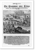 Historic Framed Print, [Pocahontas taken prisoner in 1612],  17-7/8" x 21-7/8"