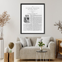 Frontis., t.p., and pages 145 to 149 from Riverside Magazine for Young People, vol. 1, no illus. - 2 Classic, Vintage Poster